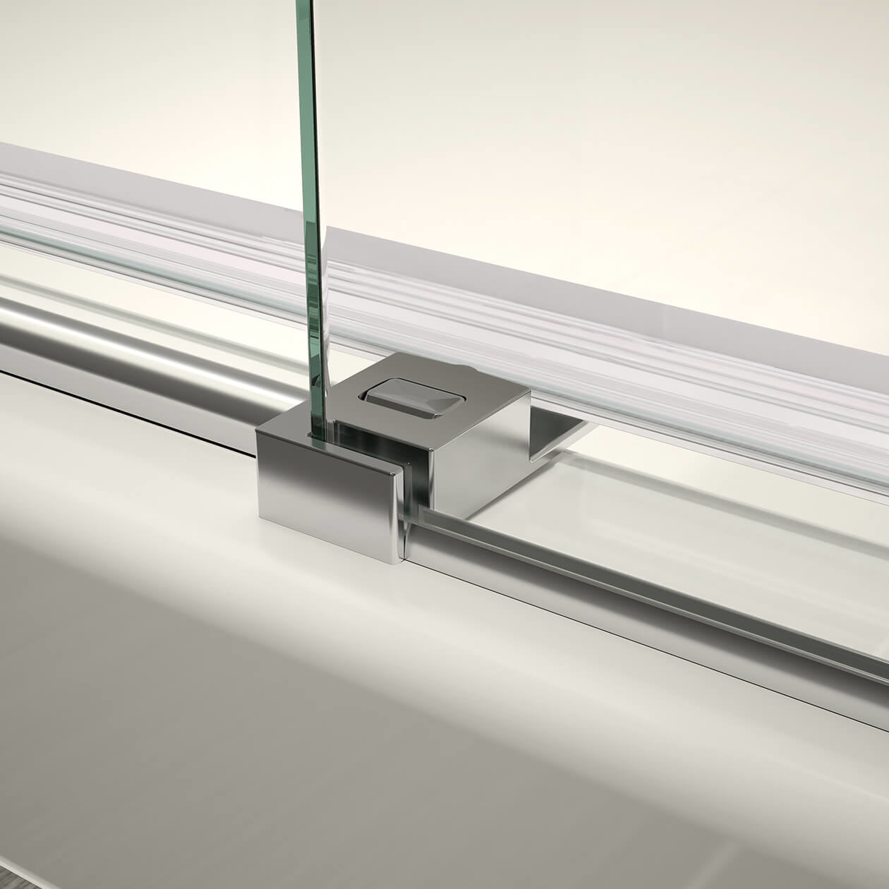 Halo Pro 60 x 32 x 78 3/4 in. 8mm Sliding Shower Door with Towel Bar for Corner Installation with Clear glass in Chrome