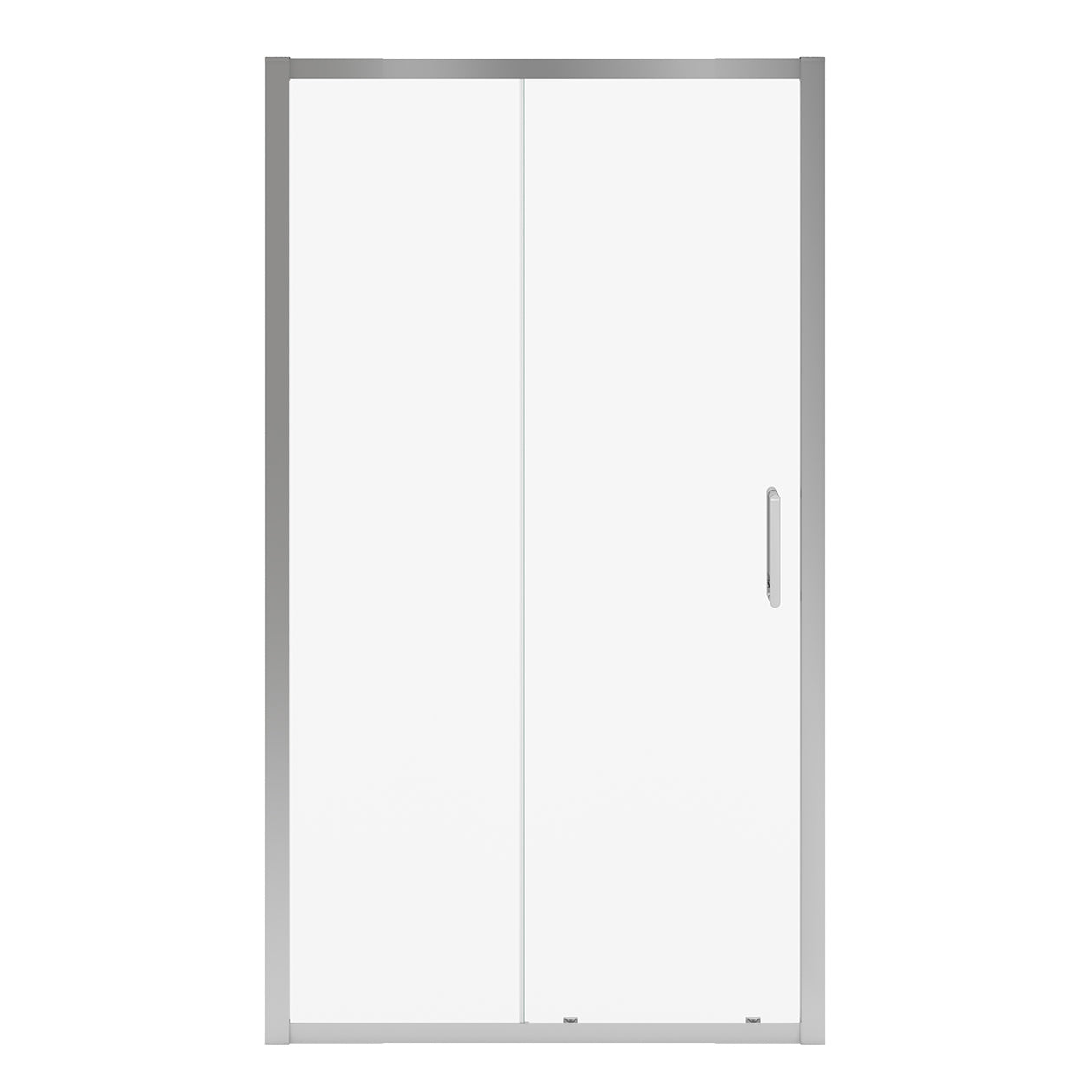 Connect Pro 43 ½-45 x 76 in. 6mm Sliding Shower Door for Alcove Installation with Clear glass in Chrome