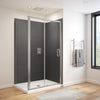 Connect Pro 43 ½-45 x 76 in. 6mm Sliding Shower Door for Alcove Installation with Clear glass in Chrome