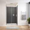 Connect Pro 43 ½-45 x 76 in. 6mm Sliding Shower Door for Alcove Installation with Clear glass in Chrome