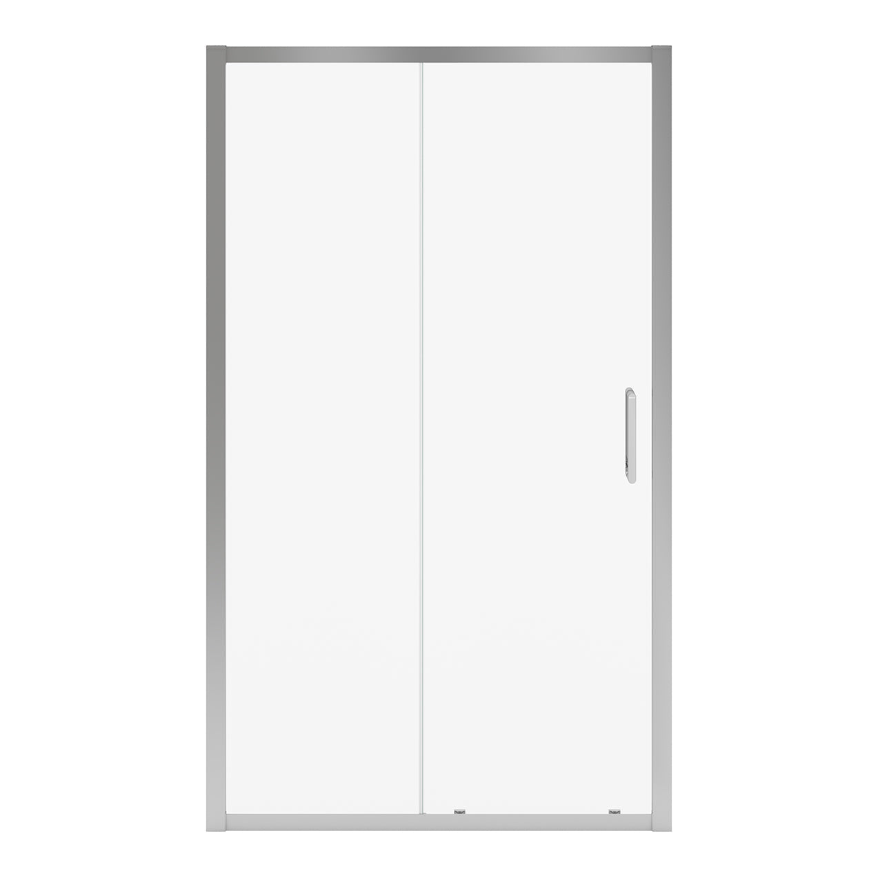 Connect Pro 45-46 ½ x 76 in. 6mm Sliding Shower Door for Alcove Installation with Clear glass in Chrome