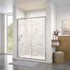 Connect 57-58 ½ x 72 in. 6mm Sliding Shower Door for Alcove Installation with Clear glass in Chrome