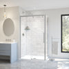 Uptown 44-47 x 76 in. 8 mm Sliding Shower Door for Alcove Installation with Clear glass in Chrome