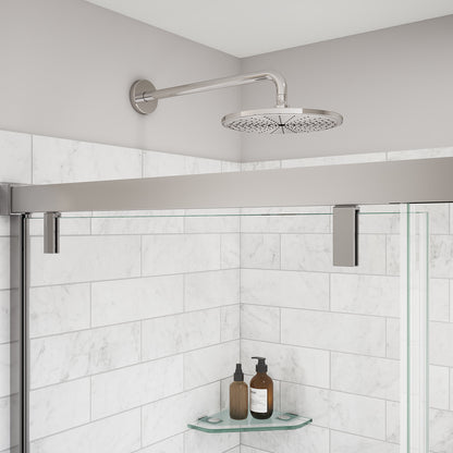 Uptown 56-59 x 76 in. 8 mm Sliding Shower Door for Alcove Installation with Clear glass in Chrome
