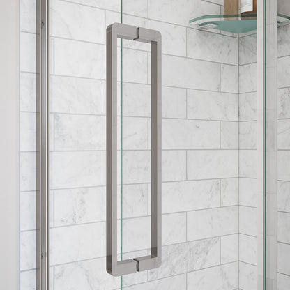Uptown 45-47 x 76 in. 8 mm Pivot Shower Door for Alcove Installation with Clear glass in Chrome