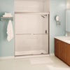 Aura 55-59 x 71 in. 6 mm Sliding Shower Door for Alcove Installation with Clear glass in Chrome