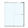 Aura 55-59 x 71 in. 8 mm Bypass Shower Door for Alcove Installation with Clear glass in Chrome