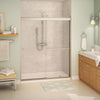 Aura 55-59 x 71 in. 8 mm Bypass Shower Door for Alcove Installation with Clear glass in Chrome