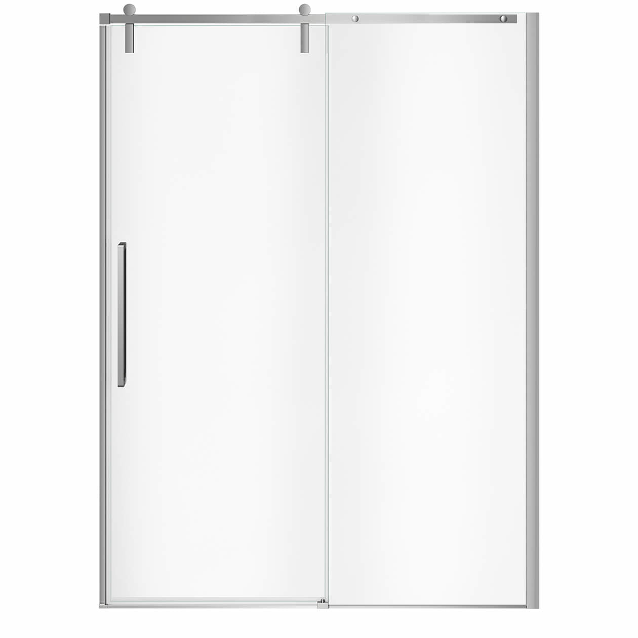 Nebula 56 ½-58 ½ x 78 ¾ in. 8mm Sliding Shower Door for Alcove Installation with Clear glass in Chrome