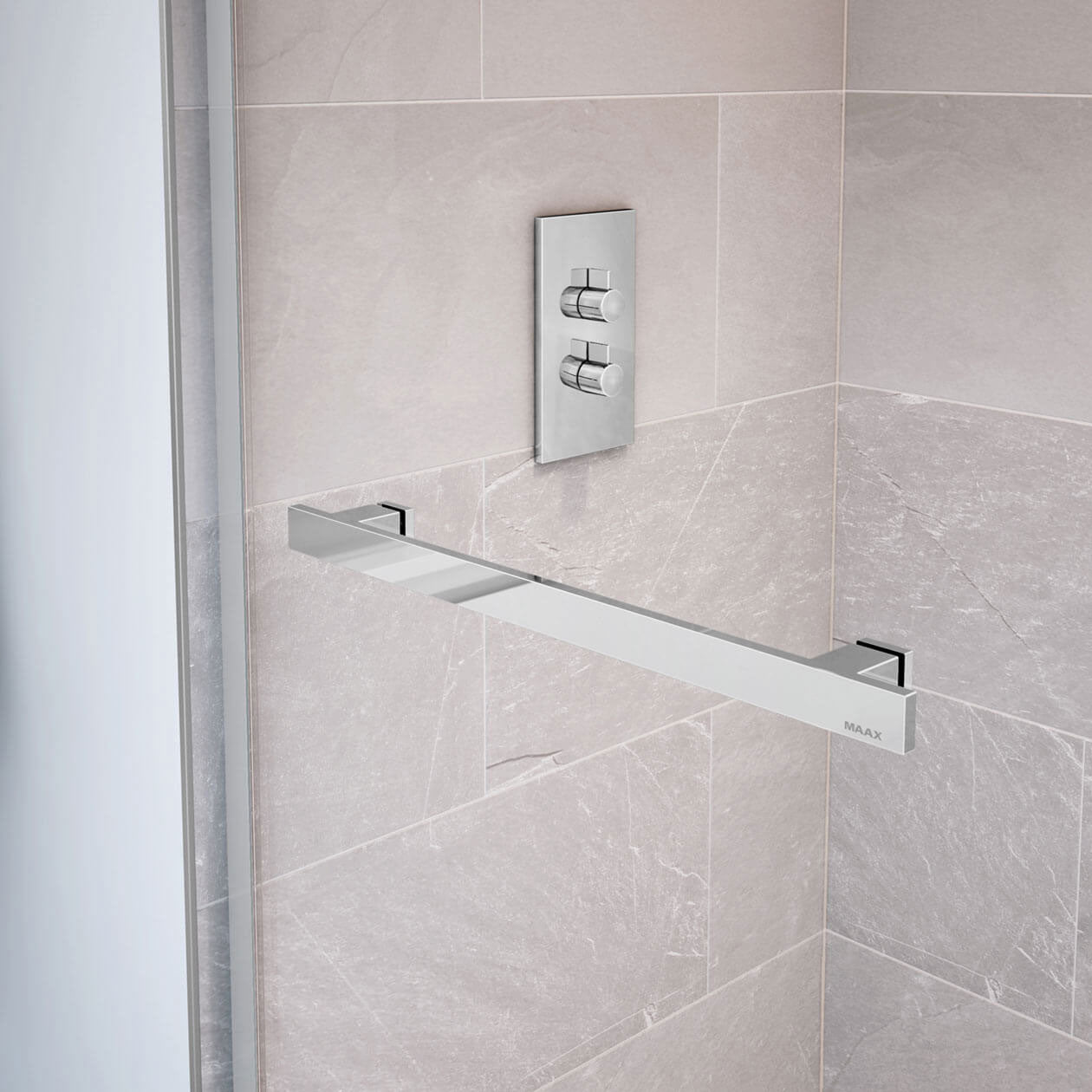 Duel 56-59 x 55 ½-59 in. 8 mm Bypass Tub Door for Alcove Installation with Clear glass in Chrome