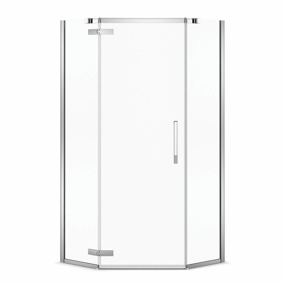 Maax Link Neo-angle In 8 mm For Corner Installation With Clear Glass In 38 x 38 x 75-Inch Pivot Shower Door