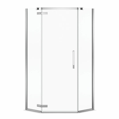 Maax Link Neo-angle In 8 mm For Corner Installation With Clear Glass In 38 x 38 x 75-Inch Pivot Shower Door