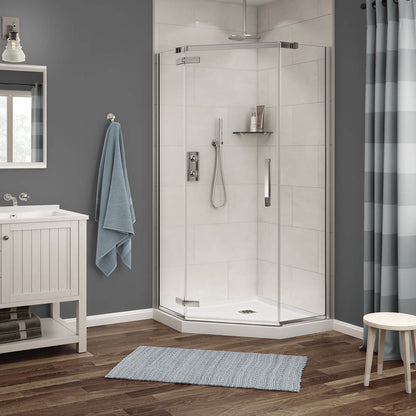 Maax Link Neo-angle In 8 mm For Corner Installation With Clear Glass In 38 x 38 x 75-Inch Pivot Shower Door