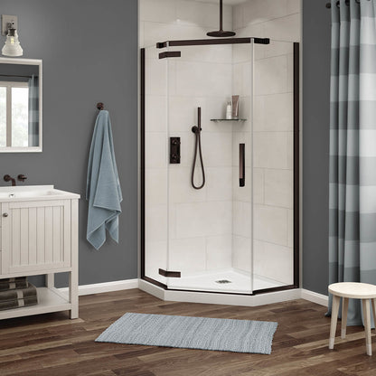 Maax Link Neo-angle In 8 mm For Corner Installation With Clear Glass In 38 x 38 x 75-Inch Pivot Shower Door