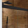 Incognito 76 Smoke 56-59 x 76 in. 8mm Bypass Shower Door for Alcove Installation with Dark Smoke glass in Matte Black
