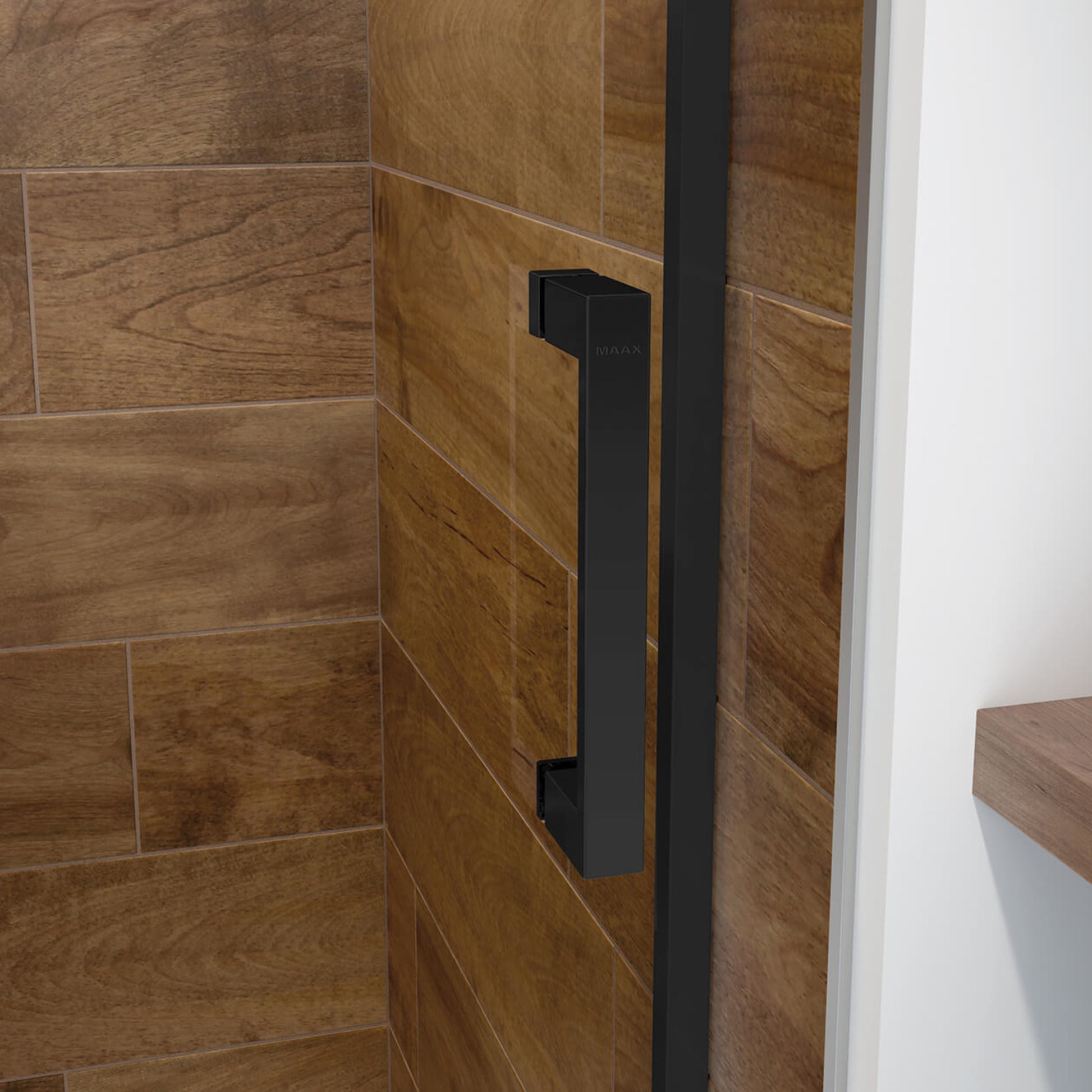 Incognito 76 Smoke 56-59 x 76 in. 8mm Bypass Shower Door for Alcove Installation with Dark Smoke glass in Matte Black