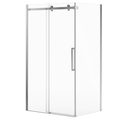 Halo Pro GS Return Panel for 32 in. Base with GlassShieldÂ® glass in Chrome