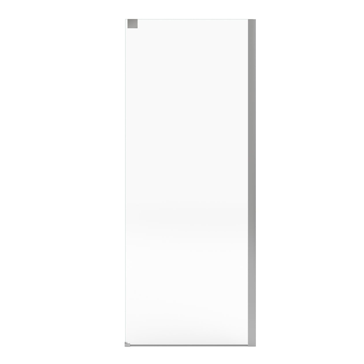 Incognito 76 Return Panel for 32 in. Base with Clear glass in Chrome