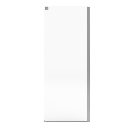 Incognito 76 Return Panel for 32 in. Base with Clear glass in Chrome