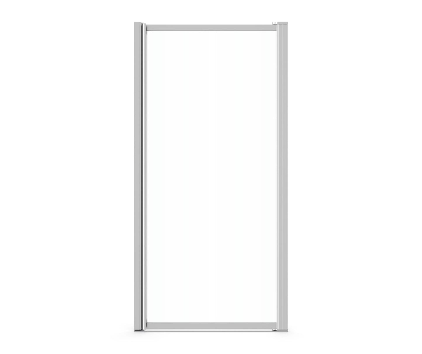 Pivolok 31-32 ¾ x 64 ½ in. Pivot Shower Door for Alcove Installation with Clear glass in Chrome
