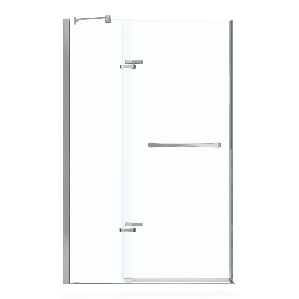 Reveal 71 44-47 x 71 ½ in. 8mm Pivot Shower Door for Alcove Installation with Clear glass in Chrome
