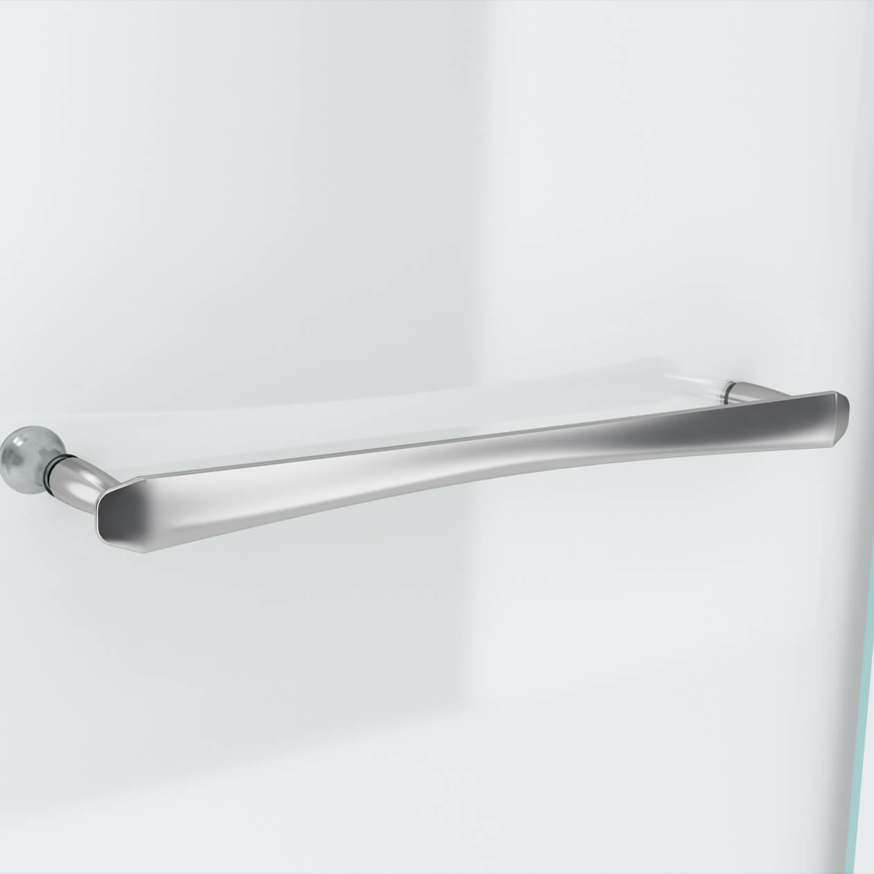 Reveal 71 44-47 x 71 ½ in. 8mm Pivot Shower Door for Alcove Installation with Clear glass in Chrome