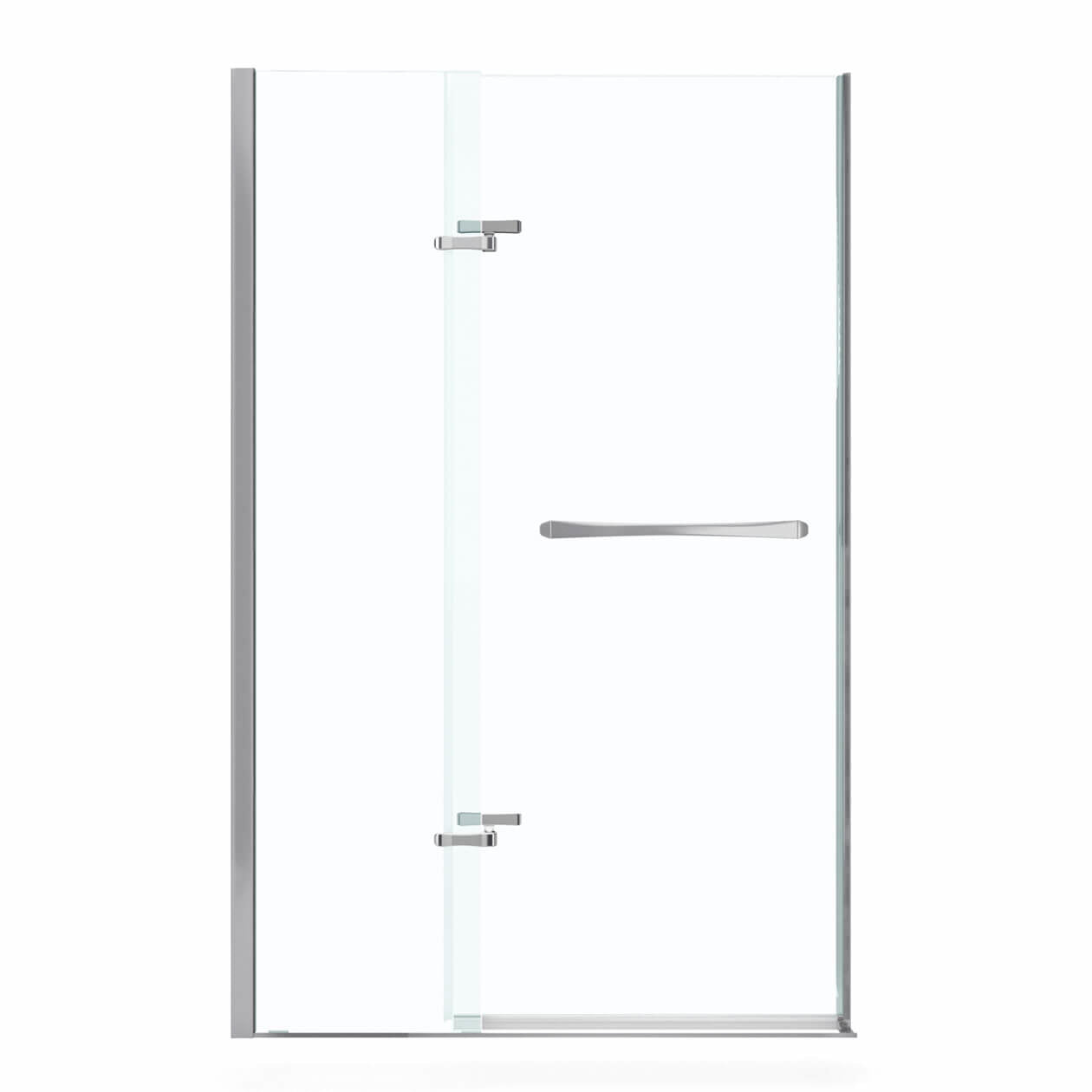 Reveal 71 38-41 x 71 ½ in. 8mm Pivot Shower Door for Alcove Installation with Clear glass in Chrome