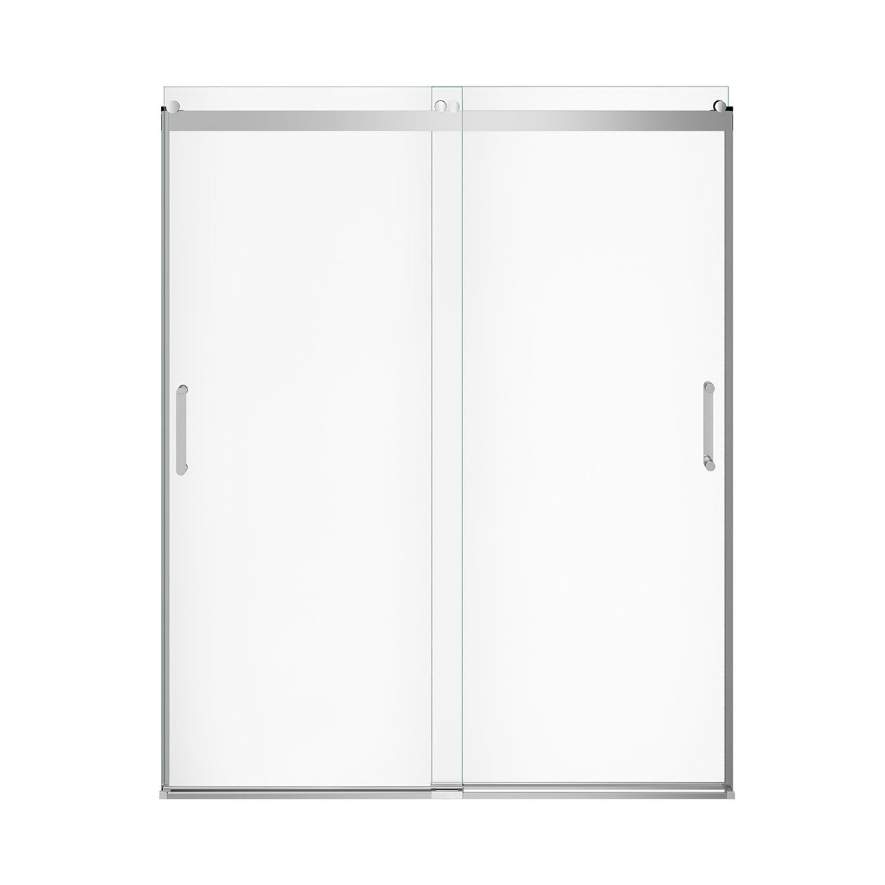 Revelation Round 56-59 in. x 70 ½-73 in. 6 mm Bypass Shower Door for Alcove Installation with Clear glass in Chrome