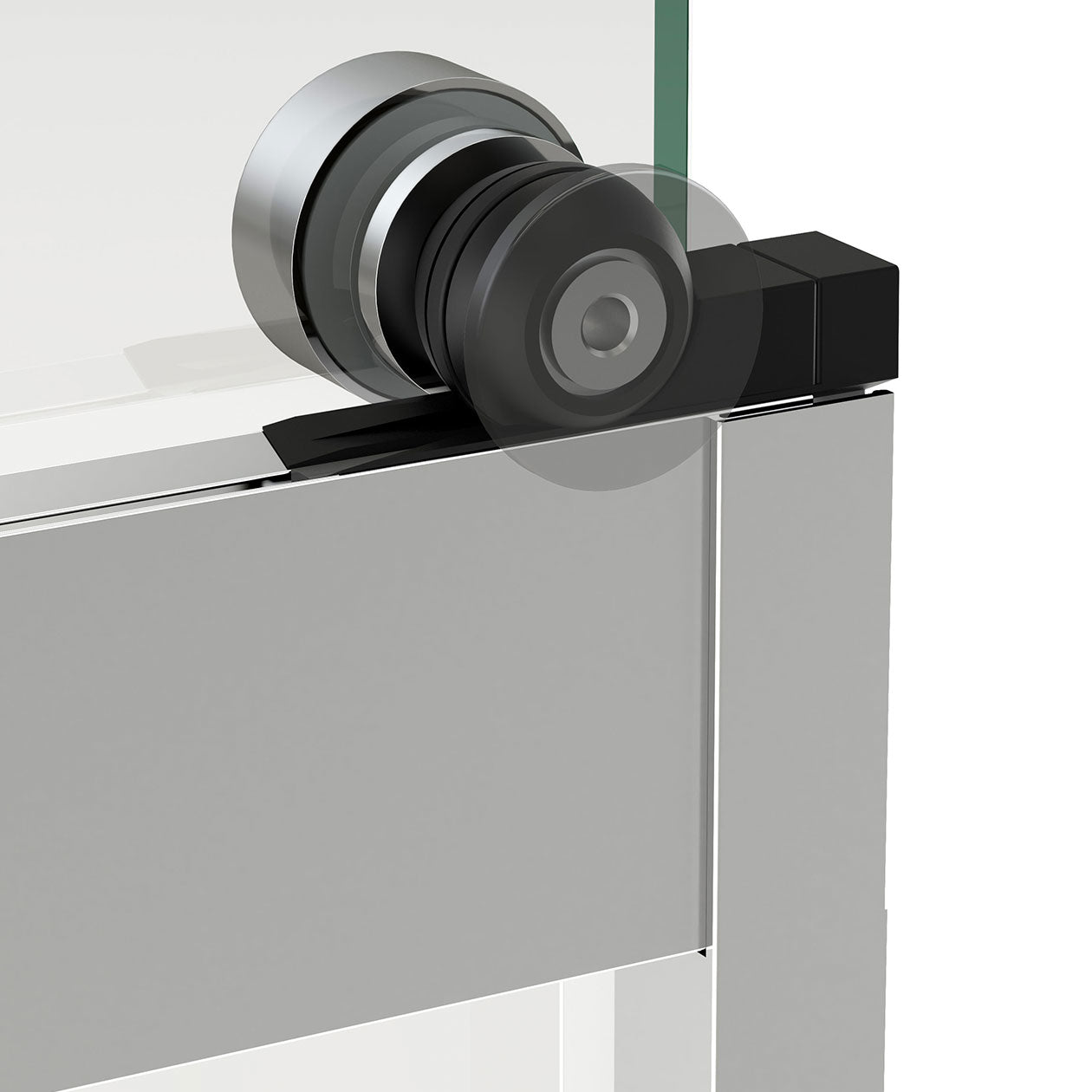 Revelation Round 56-59 x 56 ¾-59 ¼ in. 8mm Bypass Tub Door for Alcove Installation with Clear glass in Chrome