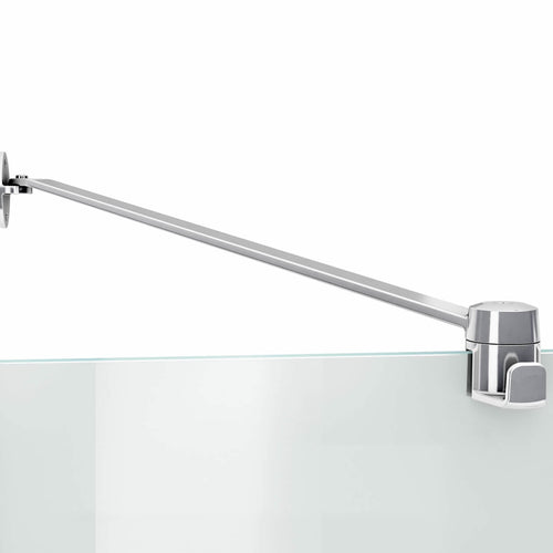Reveal 71 51 ½-54 ½ x 71 ½ in. 8mm Pivot Shower Door for Alcove Installation with Clear glass in Chrome