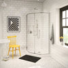 Radia Neo-angle 36 x 36 x 71 ½ in. 6 mm Sliding Shower Door for Corner Installation with Clear glass in Chrome
