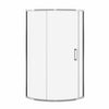 Radia Round 36 x 36 x 71 ½ in. 6 mm Sliding Shower Door for Corner Installation with Clear glass in Chrome