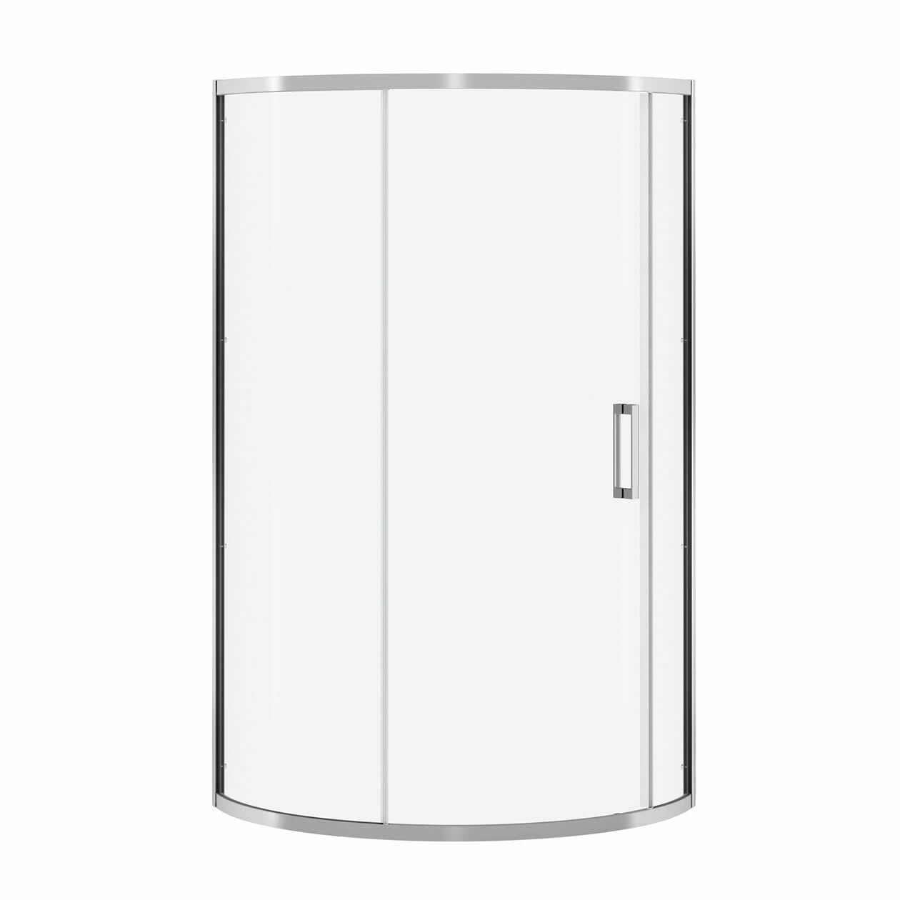 Radia Round 36 x 36 x 71 ½ in. 6 mm Sliding Shower Door for Corner Installation with Clear glass in Chrome