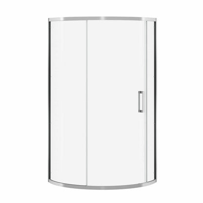 Radia Round 36 x 36 x 71 ½ in. 6 mm Sliding Shower Door for Corner Installation with Clear glass in Chrome
