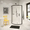 Radia Round 36 x 36 x 71 ½ in. 6 mm Sliding Shower Door for Corner Installation with Clear glass in Chrome