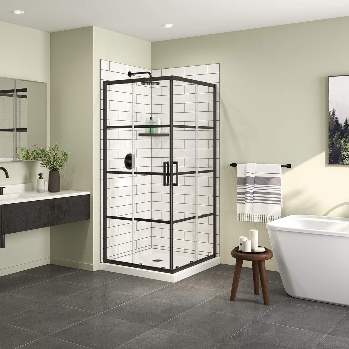 Radia Square 36 x 36 x 71 ½ - 6mm