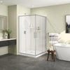 Radia Square 42 x 42 x 71 ½ in. 6 mm Sliding Shower Door for Corner Installation with Clear Glass in Chrome