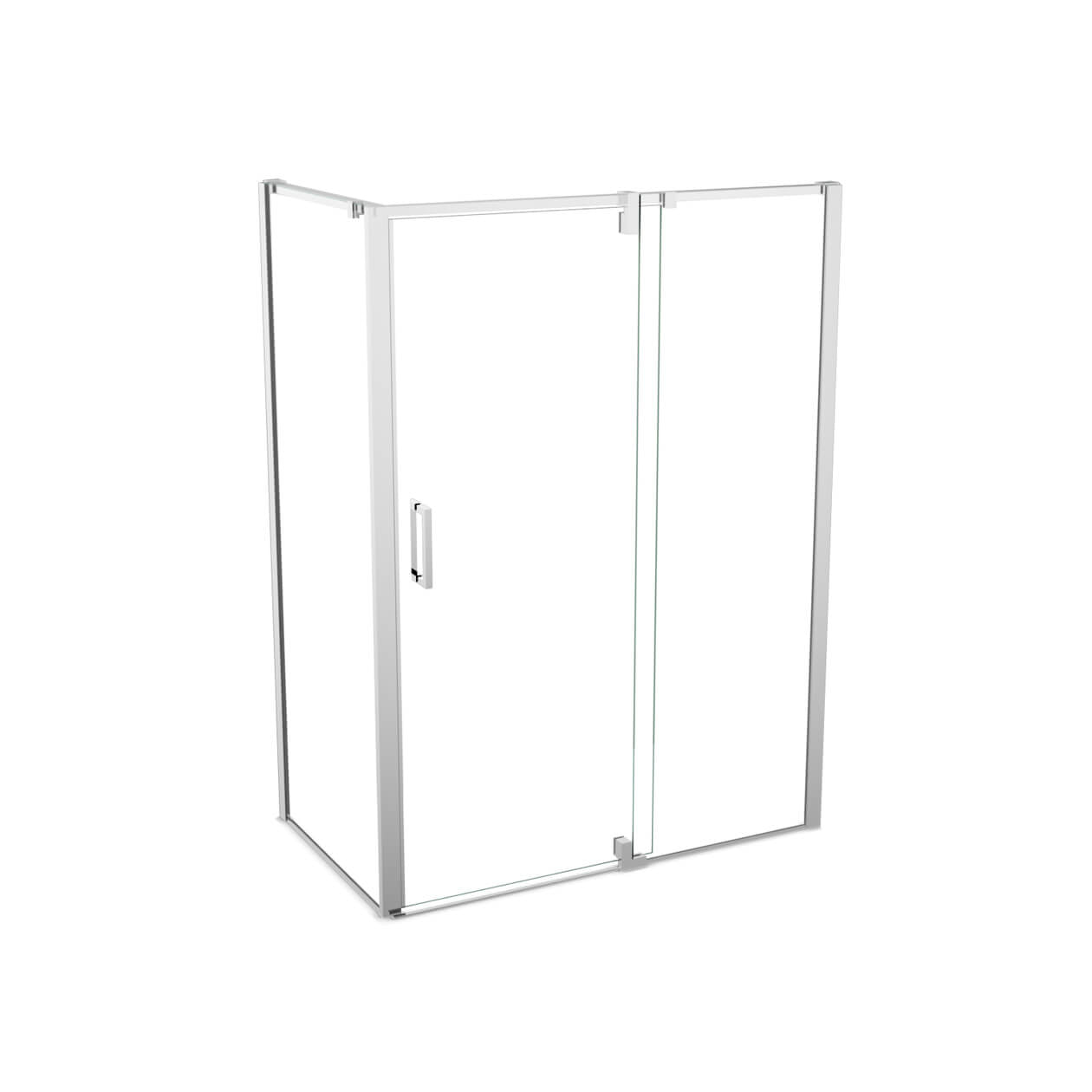 ModulR 48 x 34 x 78 in. 8mm Pivot Shower Door for Corner Installation with Clear glass in Chrome
