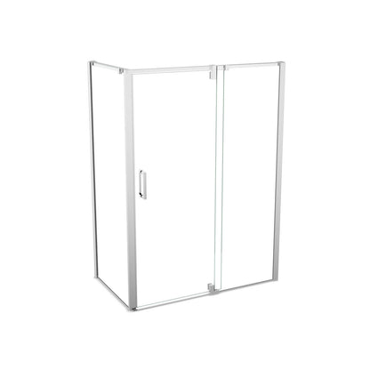ModulR 48 x 34 x 78 in. 8mm Pivot Shower Door for Corner Installation with Clear glass in Chrome
