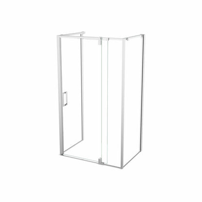 ModulR 48 x 34 x 78 in. 8mm Pivot Shower Door for Wall-mount Installation with Clear glass in Chrome