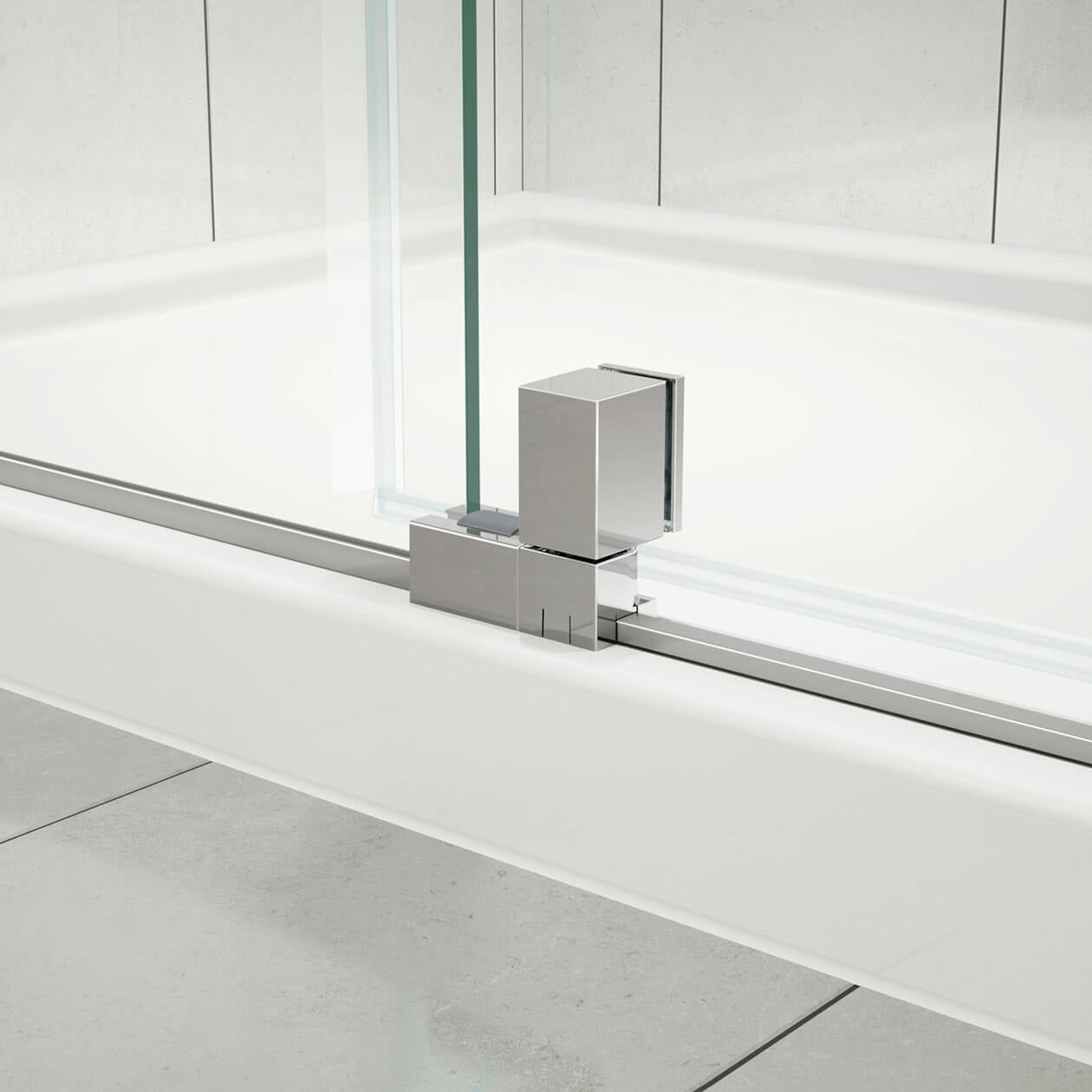 ModulR 60 x 32 x 78 in. 8mm Pivot Shower Door for Corner Installation with Clear glass in Chrome