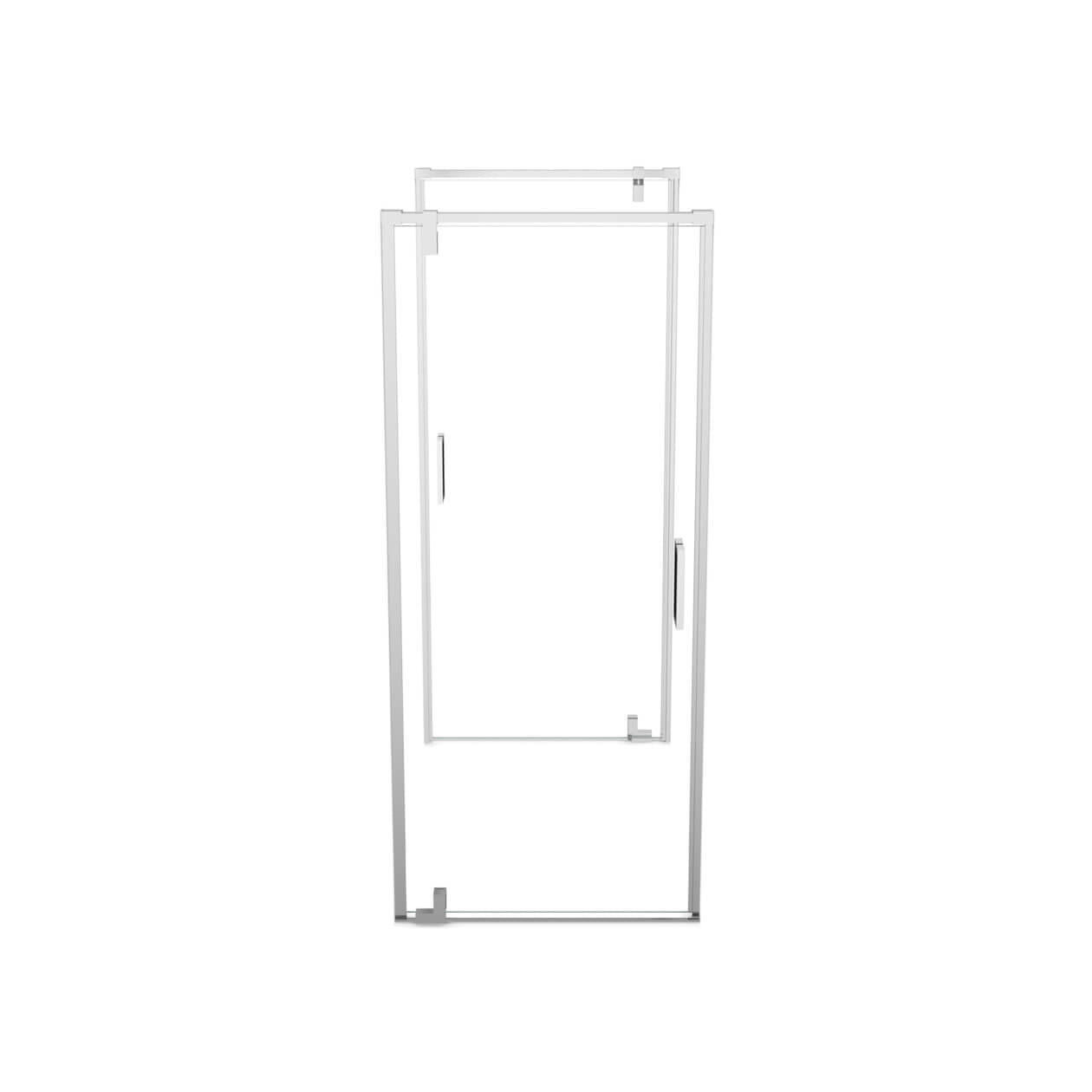 ModulR 2 36 x 78 in. 8mm Pivot Shower Door for Tunnel Installation with Clear glass in Chrome