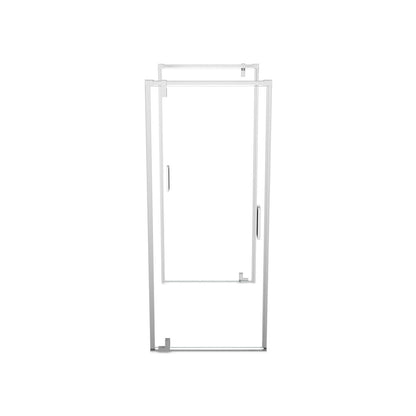 ModulR 2 36 x 78 in. 8mm Pivot Shower Door for Tunnel Installation with Clear glass in Chrome