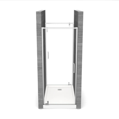 ModulR 2 36 x 78 in. 8mm Pivot Shower Door for Tunnel Installation with Clear glass in Chrome