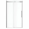 Vela 44 ½-47 x 78 ¾ in. 8mm Sliding Shower Door for Alcove Installation with Clear glass in Chrome