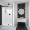 Vela 44 ½-47 x 78 ¾ in. 8mm Sliding Shower Door for Alcove Installation with Clear glass in Chrome