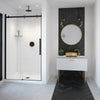 Vela 44 ½-47 x 78 ¾ in. 8mm Sliding Shower Door for Alcove Installation with Clear glass in Chrome