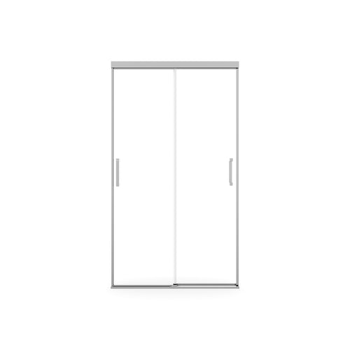 Incognito 74 39-42 x 74 in. 8mm Bypass Shower Door for Alcove Installation with Clear glass in Chrome