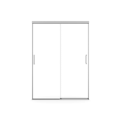 Incognito 74 51-54 x 74 in. 8mm Bypass Shower Door for Alcove Installation with Clear glass in Chrome