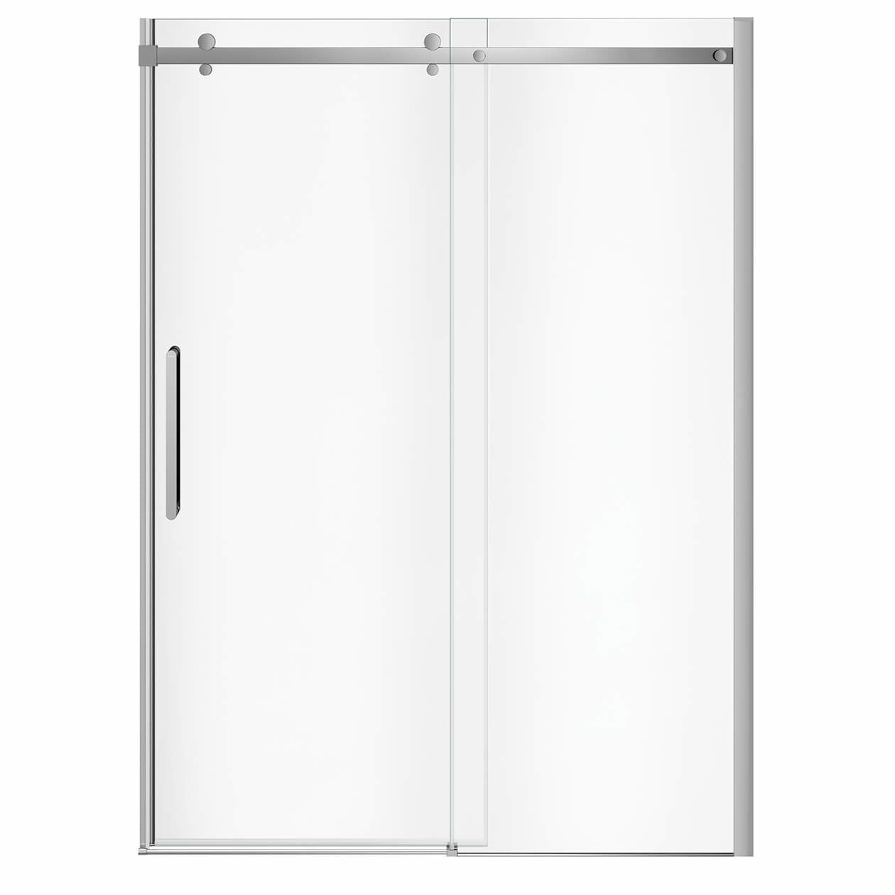 Halo Pro GS 56 ½-59 x 78 ¾ in. 8mm Sliding Shower Door for Alcove Installation with GlassShield® glass in Chrome